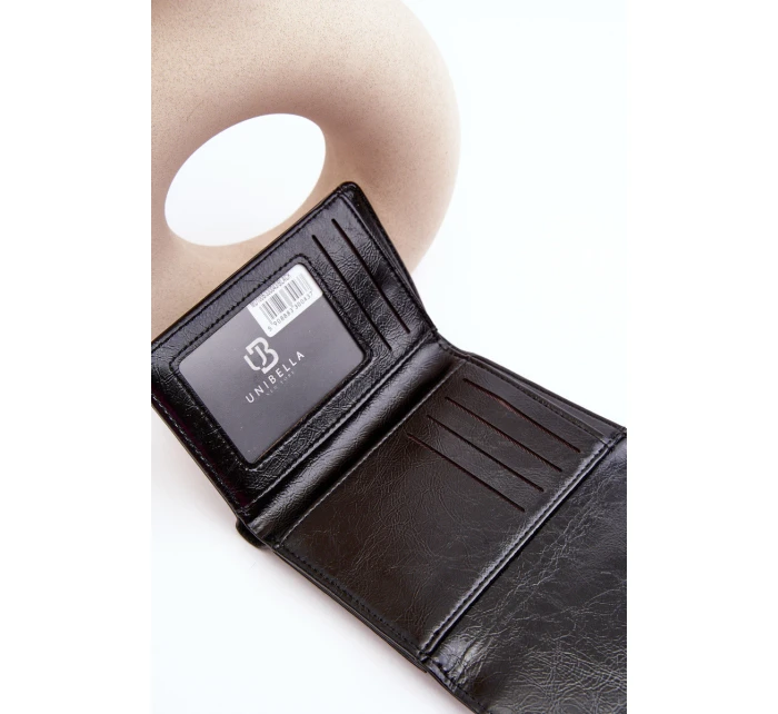 Damski Portfel Portmonetka Z Ekoskóry Czarny Joanela