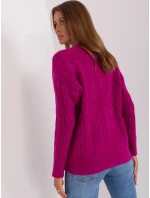 Sweter AT SW model 18895475 fioletowy - FPrice Sweter AT SW model 18895475 fioletowy - FPrice