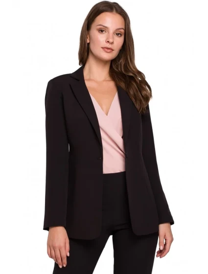 K036 Blejzer s jednou zadnou časťou - čierny