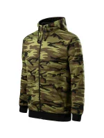 Pánska mikina na zips Camo camouflage green