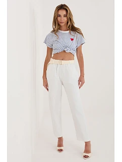 Šnúrové nohavice model 226457 Taliansko Moda