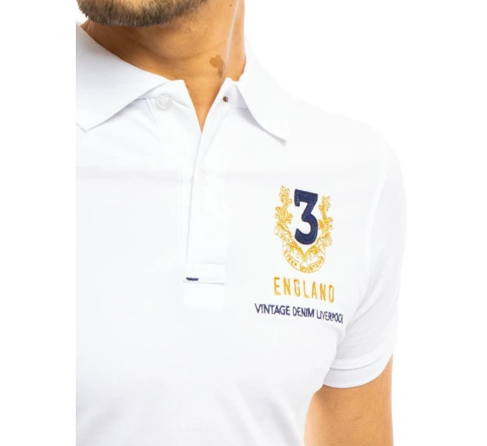 Pánské bílé polo tričko Dstreet model 21963093 - FashionStreet