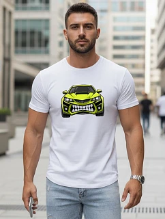 Tshirt męski z nadrukiem biały model 22158955 - FashionStreet