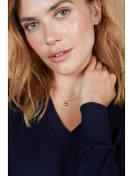 Women Dámský svetr s výstřihem do V deep black model 22500686 - NEOBLU Women Dámský svetr s výstřihem do V deep black model 22500686 - NEOBLU