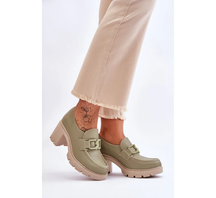 Elegantní boty s Zelená model 21612082 - Boto Elegantní boty s Zelená model 21612082 - Boto