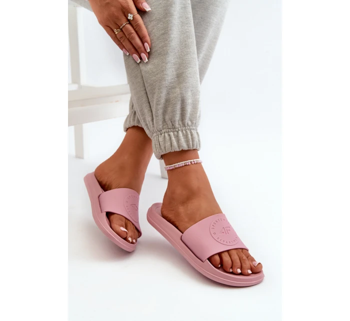 Damskie Klapki 4FMM00FFLIF045-56S Różowe Damskie Klapki 4FMM00FFLIF045-56S Różowe