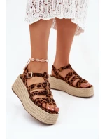 Dámské sandály s pásky a pletením model 21698921 - Boto