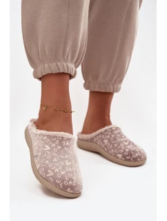 Dámské pantofle Love model 21714585 Béžové - Inblu