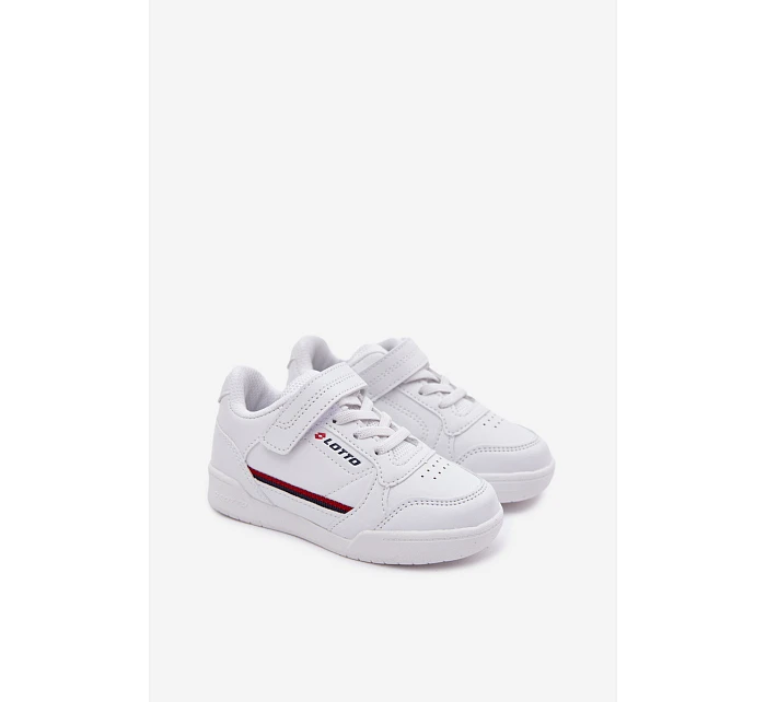 Dětské boty Sneakers na suchý zip LOTTO NANDU 2600310K Bílé