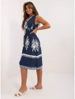 Šaty DHJ SK 12616.13 tmavomodré