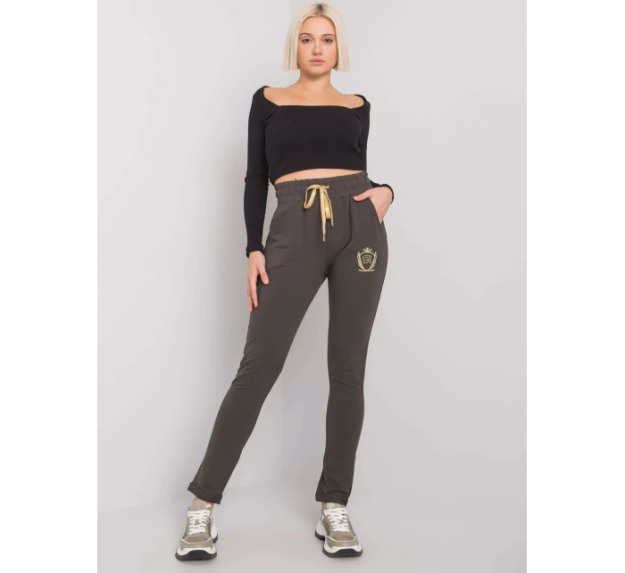 Tepláky RV DR 6685.70P tmavá khaki