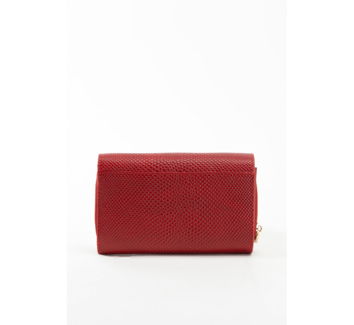 Monnari Peňaženky Dámska kožená peňaženka s multi červeným vzorom