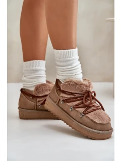 Nízke snežnice s kožušinou D.Franklin Brown