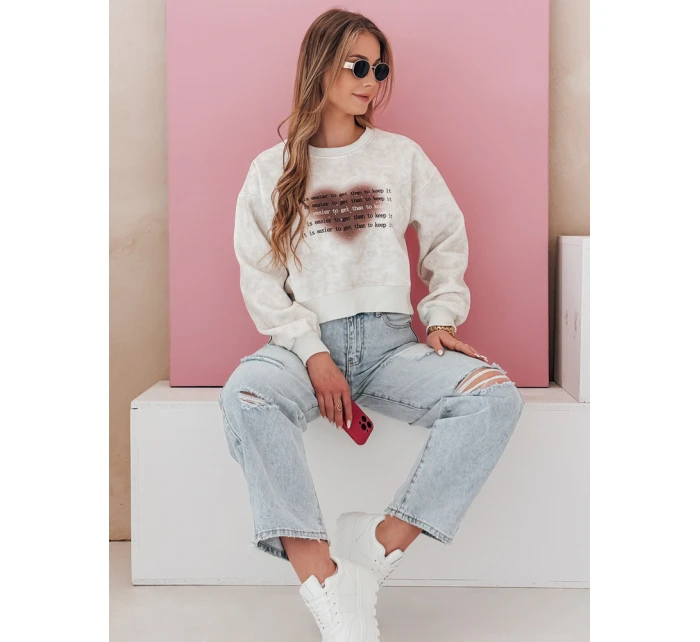 Dámská oversize mikina se srdcem šedá Dstreet model 21988169 - FashionStreet