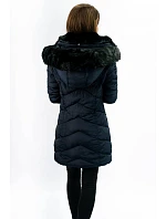 PIKOWANA KURTKA DAMSKA ZIMOWA Z KAPTUREM GRANATOWA model 21241781 - MHM PIKOWANA KURTKA DAMSKA ZIMOWA Z KAPTUREM GRANATOWA model 21241781 - MHM