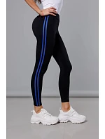 modré sportovní legíny s lampasy model 18437832 - J.STYLE modré sportovní legíny s lampasy model 18437832 - J.STYLE