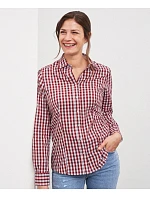 JN 616 Popelínová kostkovaná halenka s dl. rukávem model 22487338 - Daiber JN 616 Popelínová kostkovaná halenka s dl. rukávem model 22487338 - Daiber