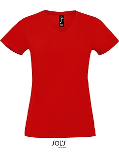 SOL'S Imperial V Women Dámské tričko do V z těžké bavlny model 22520617 red