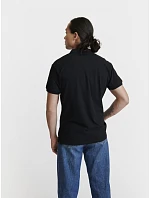 Pánské piqué polo z těžké bavlny 74.0 black model 22413024 - Pure Waste Pánské piqué polo z těžké bavlny 74.0 black model 22413024 - Pure Waste