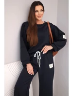 Dámsky set maslová mikina + nohavice modrá