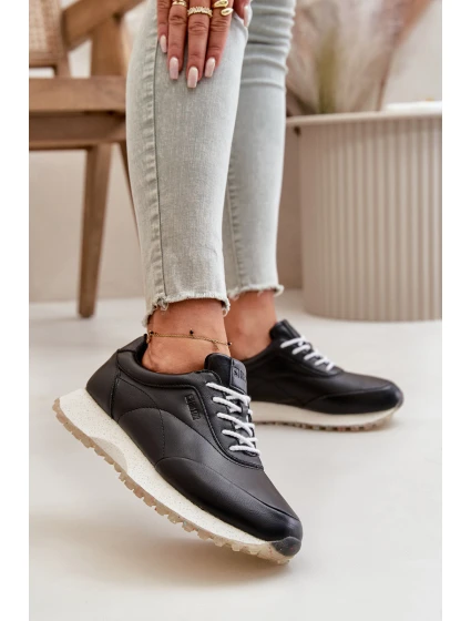 Dámské Sneakers Sportovní Obuv Z Eko Kůže Big Star model 21669630 HiPoly System Černé - Big Star Shoes