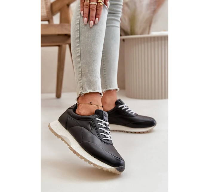Dámské Sneakers Sportovní Obuv Z Eko Kůže Big Star model 21669630 HiPoly System Černé - Big Star Shoes