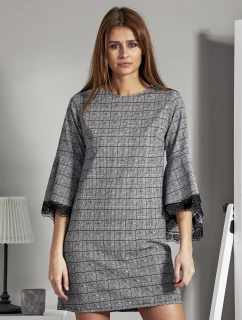 Šaty MI SK 17331.91 čiernobiele