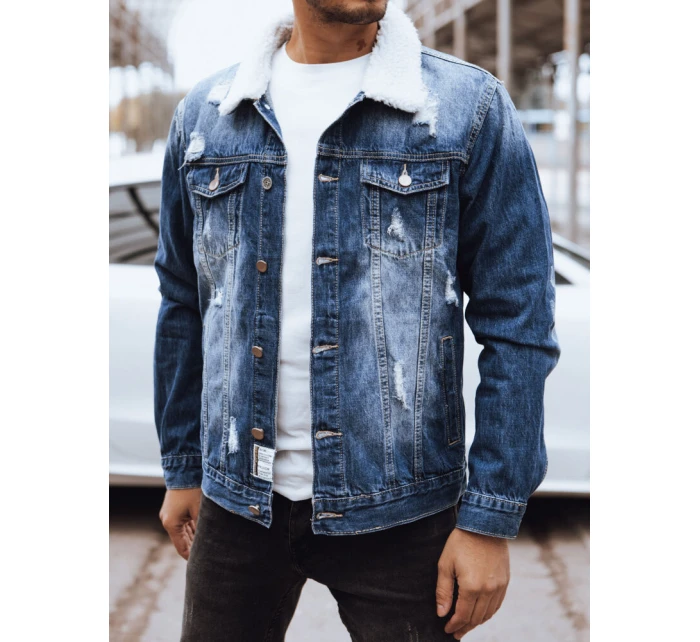 Pánska modrá džínsová bunda FashionStreet TX4580