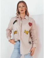 Dámská košile hnědá model 21973013 - Dstreet Dámská košile hnědá model 21973013 - Dstreet
