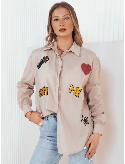 Dámská košile hnědá model 21973013 - Dstreet Dámská košile hnědá model 21973013 - Dstreet