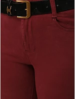 Jeansy damskie z paskiem z wysokim stanem model 22347539 - FashionStreet Jeansy damskie z paskiem z wysokim stanem model 22347539 - FashionStreet