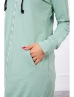 Mikina s kapucňou tmavo mätová Mikina s kapucňou tmavo mätová