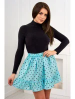 Mätová bodkovaná sukňa