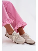 Dámské kožené semišové tenisky MK61-0705 šedé