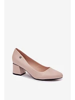 Lodičky na podpätku Vinceza Beige Lodičky na podpätku Vinceza Beige