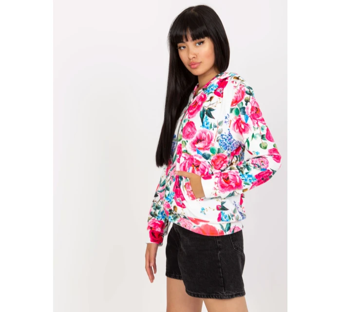 Mikina RV BL 8118.89 biela a ružová Mikina RV BL 8118.89 biela a ružová