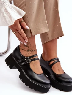 Dámské boty na nízkém podpatku černá Saviwa