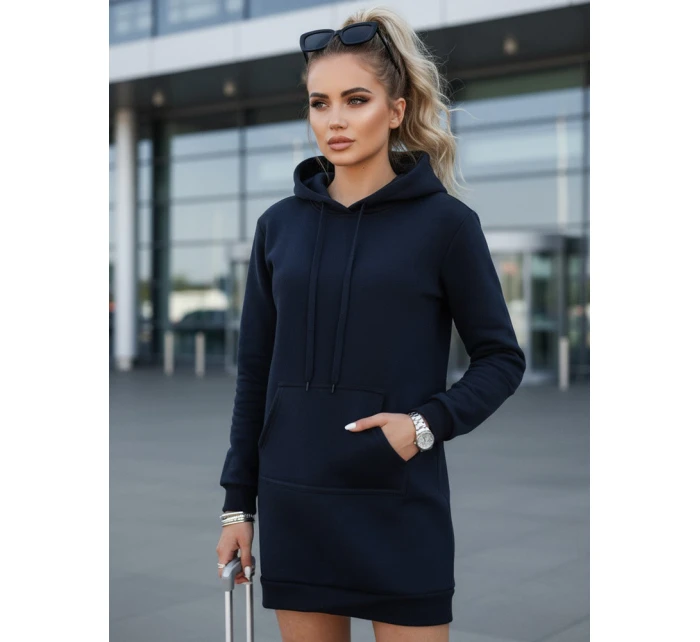 Dámská dlouhá mikina oversize navy blue Dstreet model 21964032 - FashionStreet Dámská dlouhá mikina oversize navy blue Dstreet model 21964032 - FashionStreet