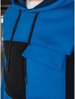 Pánska modrá mikina FashionStreet BX5912