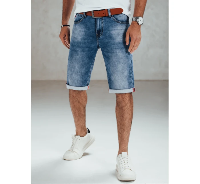 Pánské modré džínové šortky s páskem Dstreet model 21989882 - FashionStreet