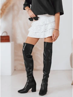 Dámské kozačky nad kolena černé Dstreet model 21993954 - FashionStreet