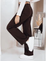 Široké džínsy hnedé Dstreet UY2842 Široké džínsy hnedé Dstreet UY2842