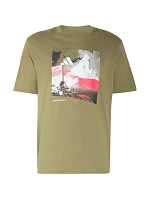 Pánske tričko adidas Memories of Sport Outdoor Graphic khaki KC7098 Pánske tričko adidas Memories of Sport Outdoor Graphic khaki KC7098