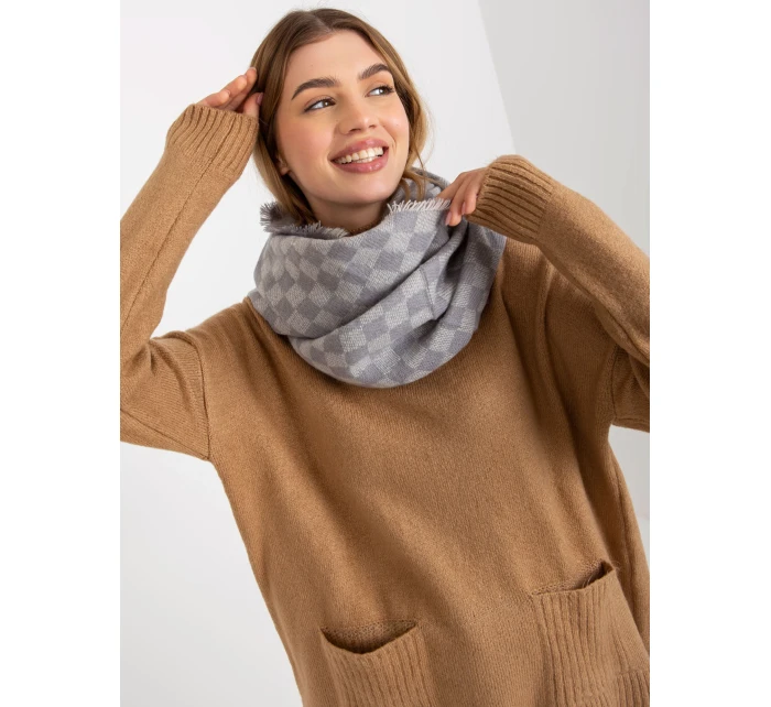 Tunelový šál AT KM 9501.10 šedá Tunelový šál AT KM 9501.10 šedá