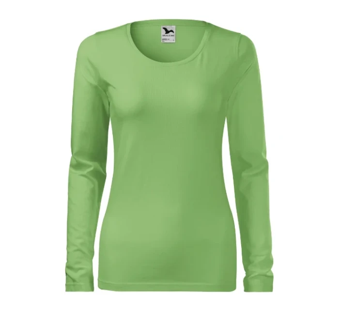 Dámske slim tričko trávovo zelené