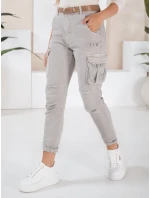 Dámske nohavice CARGOIF sivé FashionStreet UY2711