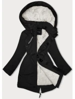 Černá dámská zimní bunda s kapucí Glakate model 21247447 - Miss TiTi