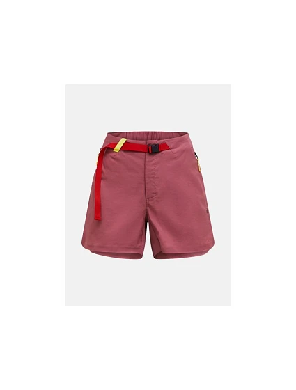 Dámske šortky PEAK PERFORMANCE Iconiq Tech Shorts, červené