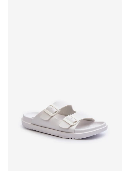 Lehké pánské sandály s přezkami Big Star model 21660762 Bílé - Big Star Shoes Lehké pánské sandály s přezkami Big Star model 21660762 Bílé - Big Star Shoes