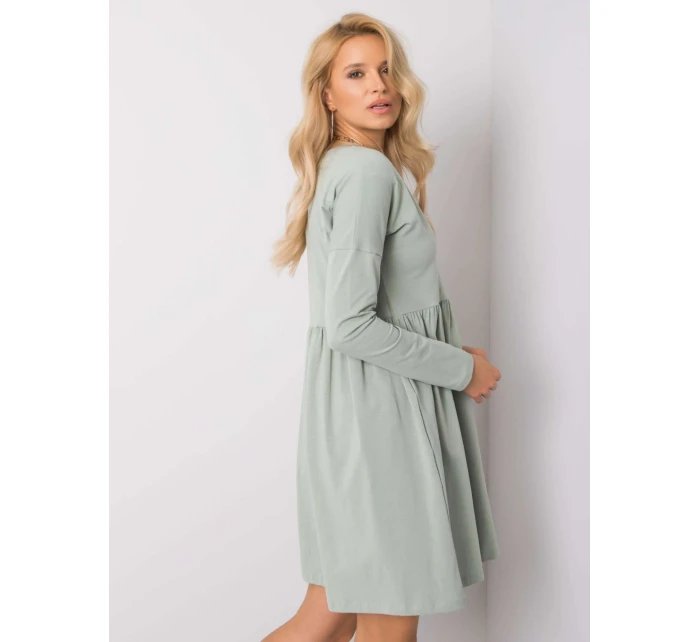 Sukienka RV SK model 18627870 pistacjowy - FPrice Sukienka RV SK model 18627870 pistacjowy - FPrice